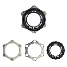 Cyclotech Bremsscheibenadapter 6-Loch auf Center Lock, Thru Axle